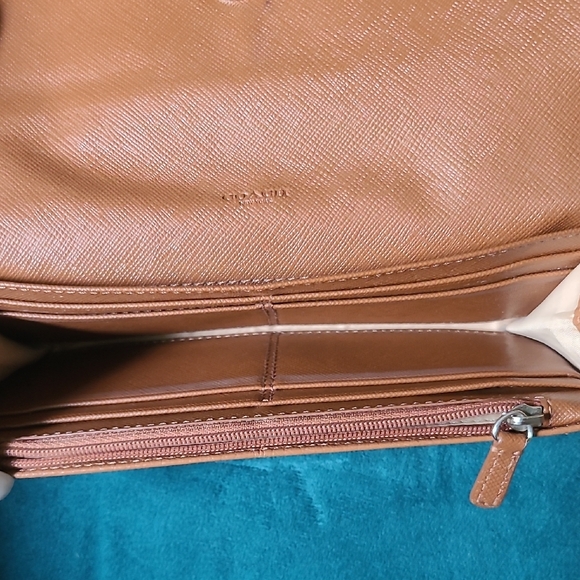 Coach Tan Leather Wallet Smooth Finish - Picture 6 of 9